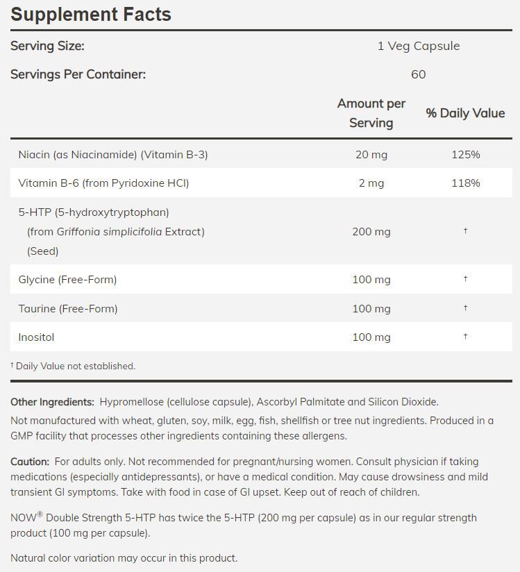 Htp Protein NOW 5-HTP
