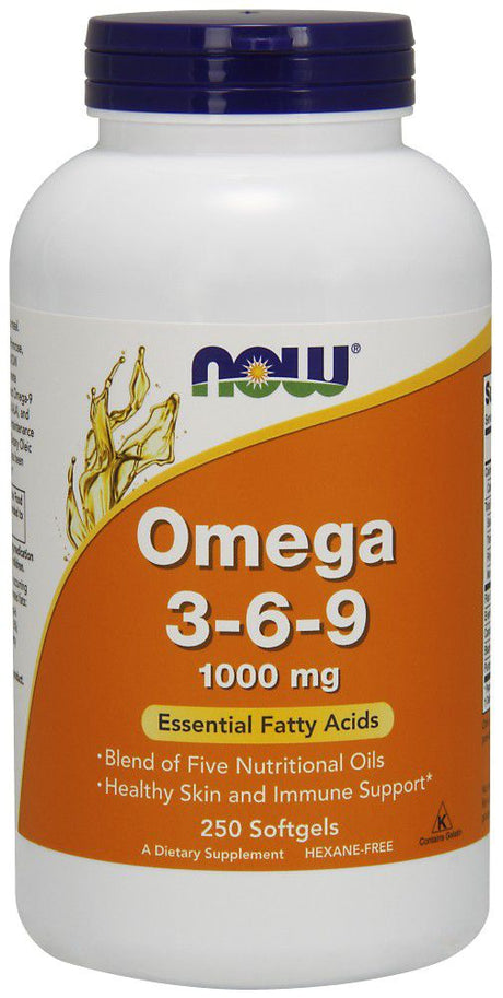 NOW Oméga 3-6-9, 1000 mg - 250 capsules molles