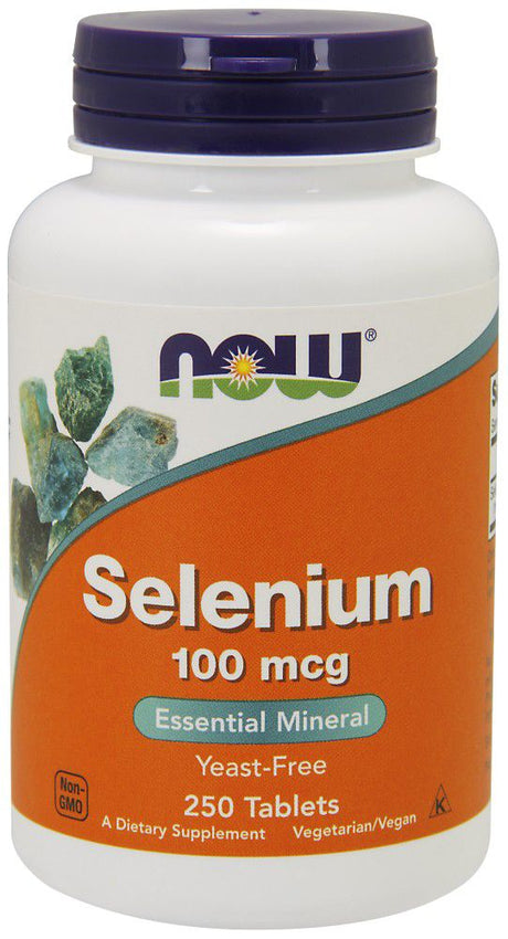 NOW Selenium - 100 mcg, 250 tablets