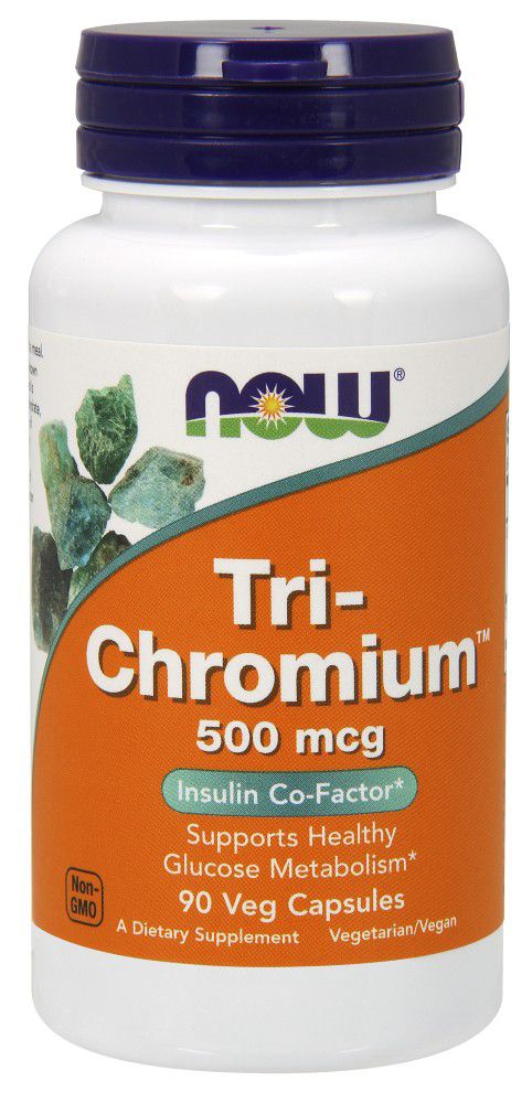 NOW Tri-Chromium with Cinnamon 90 veg capsules 