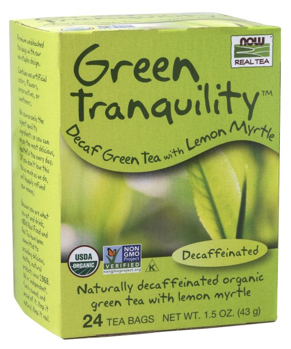 NOW Green Tranquility Tea Bags with Lemon Myrtle 24 tea bags 