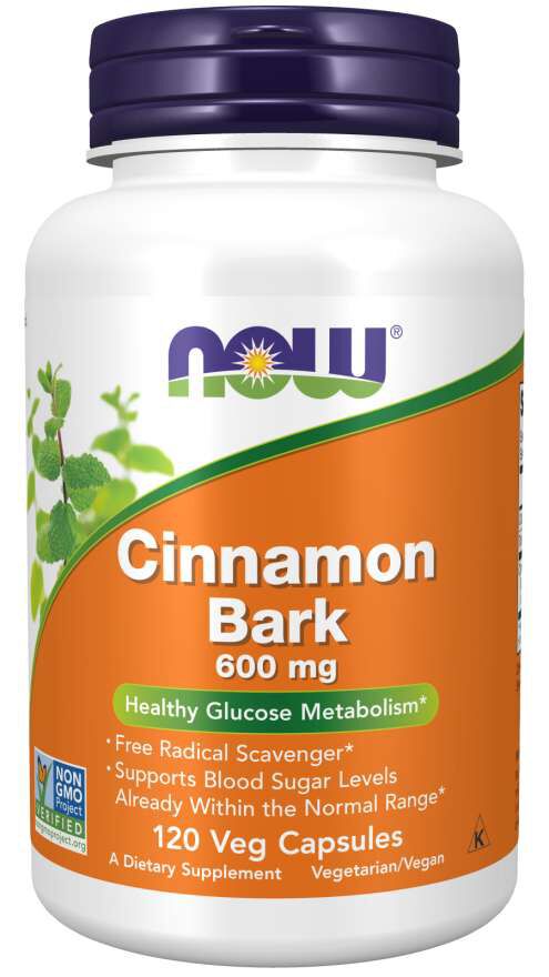 NOW Cinnamon Bark 120 capsules 