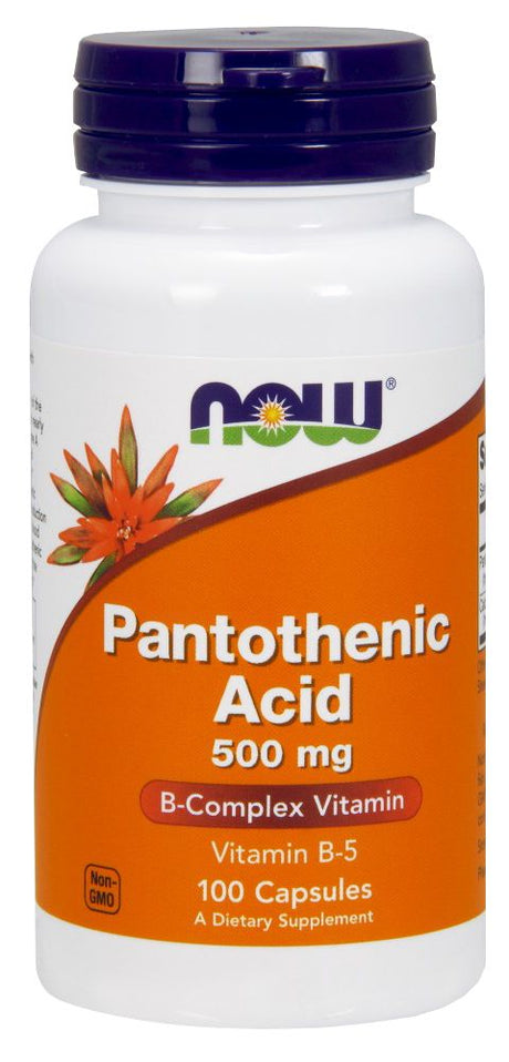 NOW Ácido Pantoténico - 100 cápsulas / 500 mg