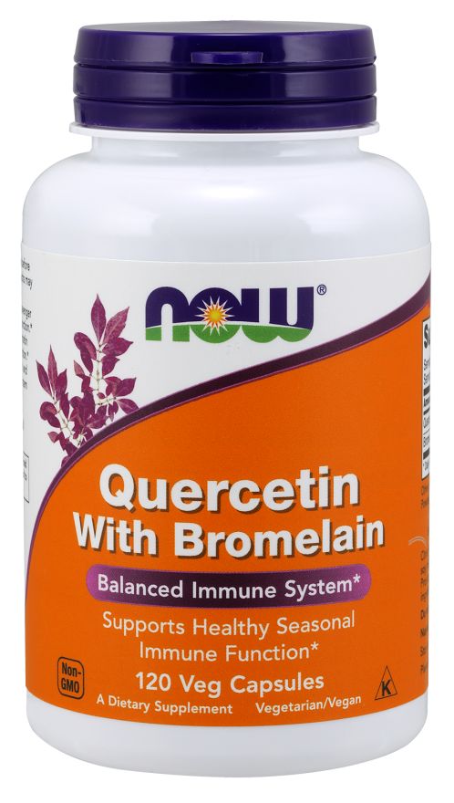 NOW Quercetin with Bromelain 120 veg capsules 