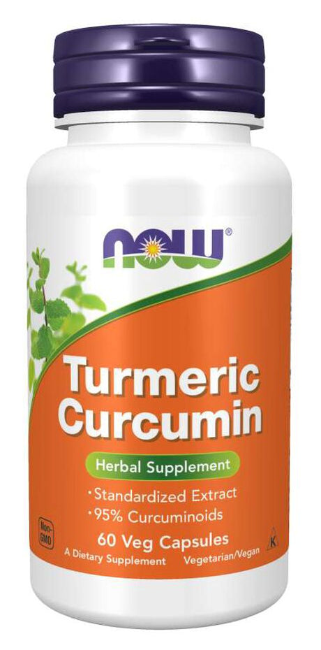 NOW Curcumine de Curcuma - 60 gélules végétales