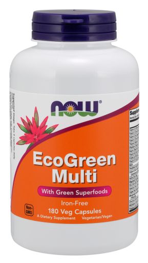 NOW Eco-Green Multi 180 veg capsules 