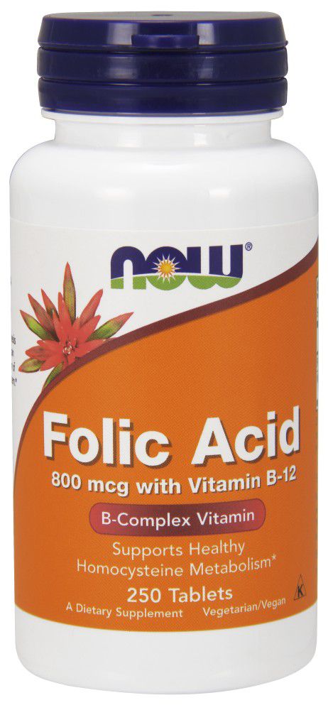 NOW Folic Acid 250 tablets 