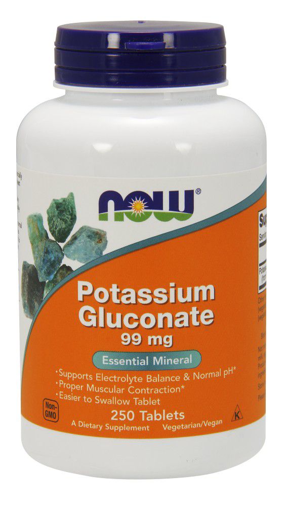 NOW Potassium Gluconate 250 tablets 