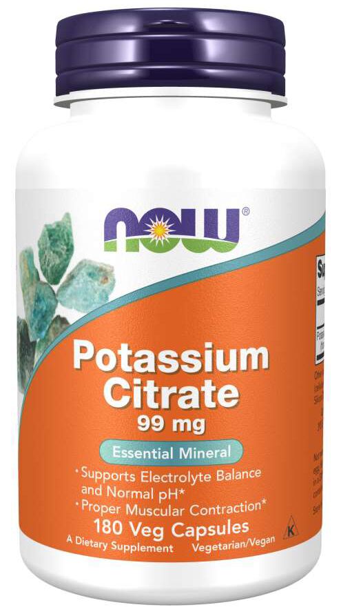 NOW Potassium Citrate 180 capsules 