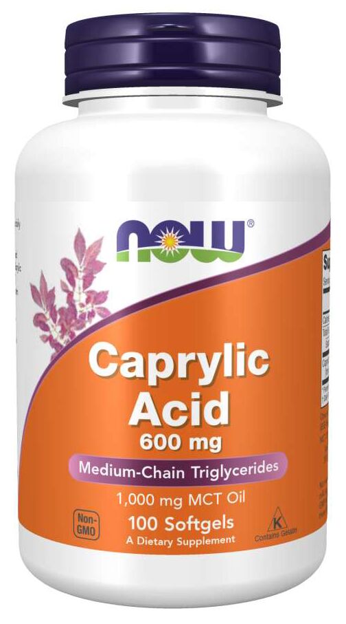 NOW Caprylic Acid 100 softgels 