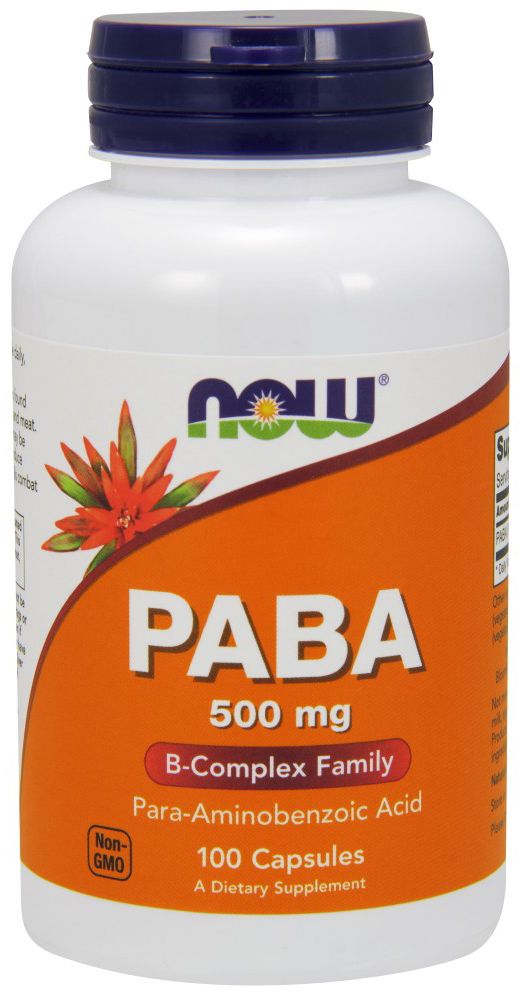 NOW PABA 100 capsules 