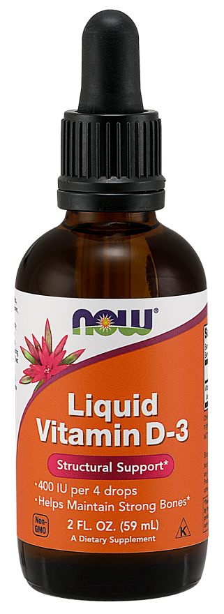 NOW Vitamin D-3, Liquid
