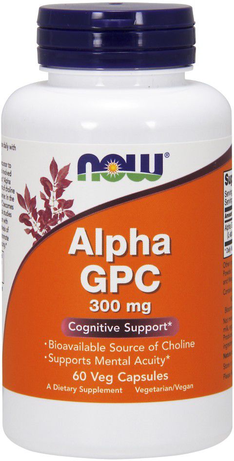 NOW Alpha GPC 60 veg capsules 
