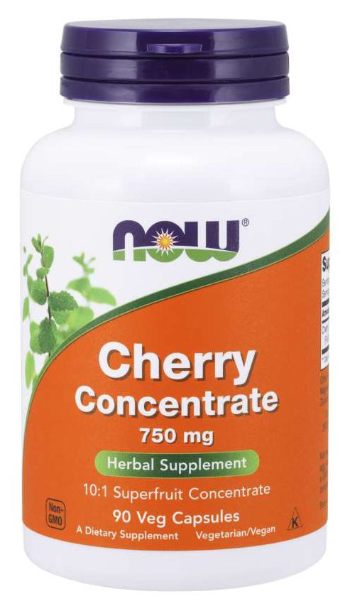 NOW Cherry Concentrate, 750 mg 90 veg capsules 