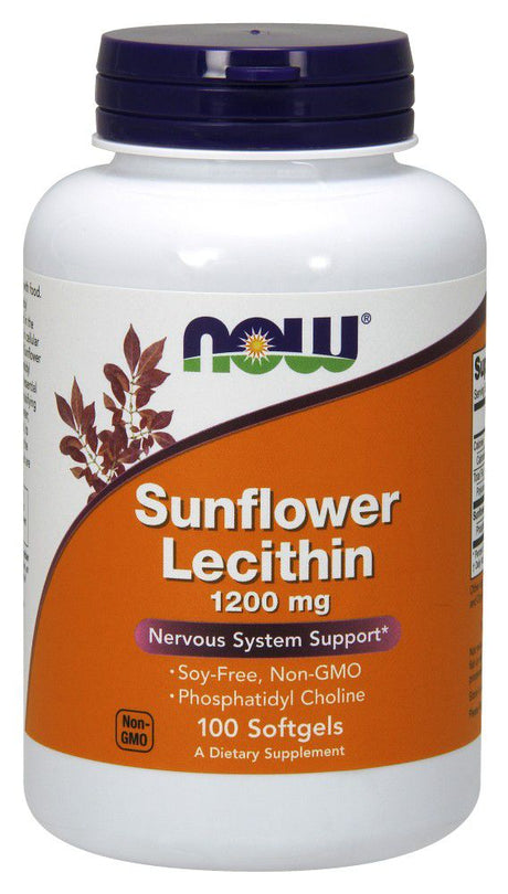 NOW Lécithine de Tournesol - 100 capsules molles / 1200 mg