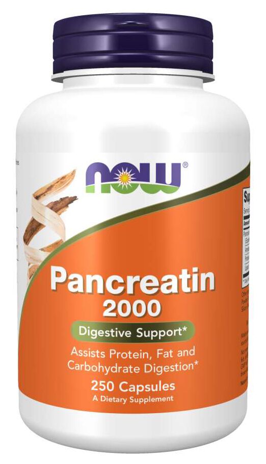 NOW Pancreatin 2000 250 capsules 
