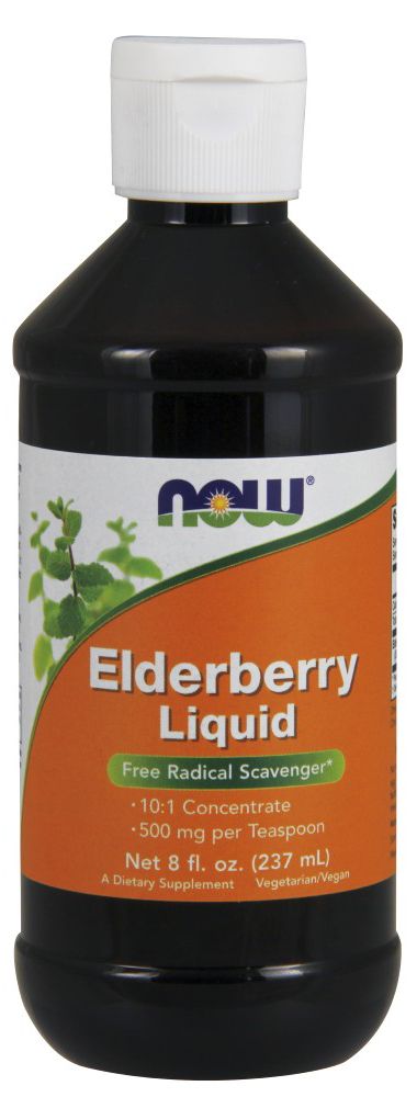 NOW Elderberry Liquid 8 fl oz 