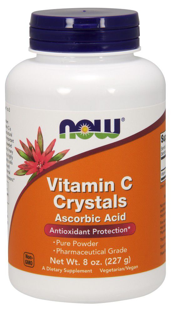 NOW Vitamin C Crystals, Ascorbic Acid 8 oz 