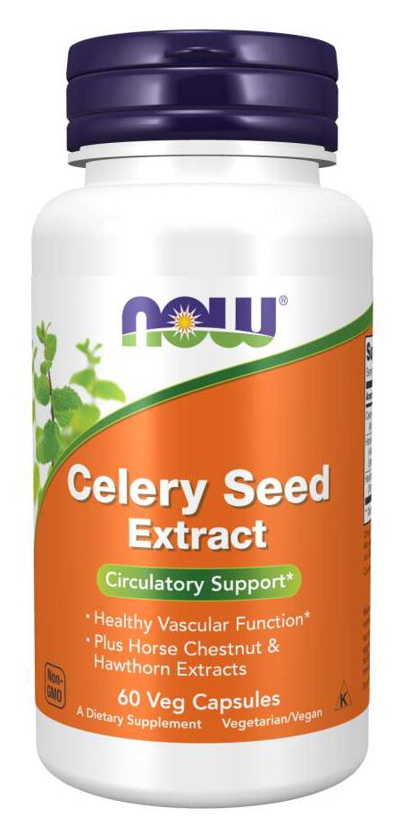 NOW Celery Seed Extract 60 veg capsules 