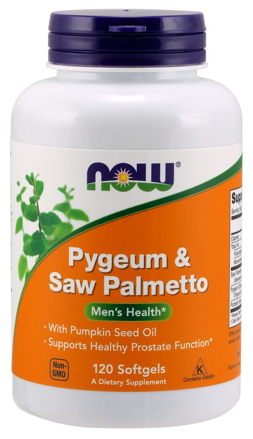 NOW Pygeum & Saw Palmetto 120 softgels 