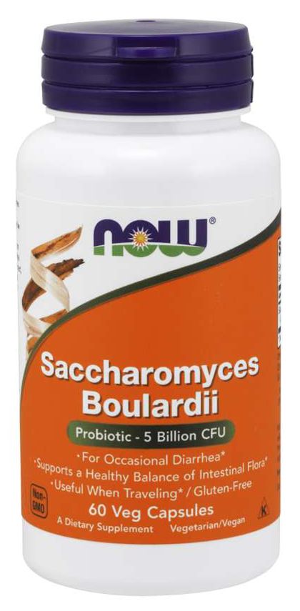 NOW Saccharomyces Boulardii 60 veg capsules 