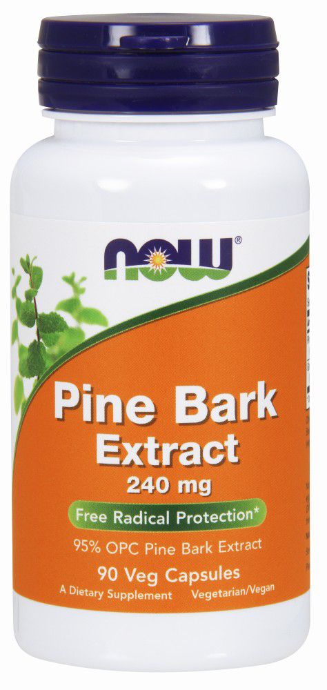 NOW Pine Bark Extract 90 veg capsules 