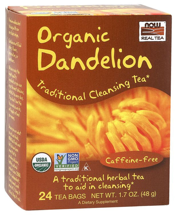 NOW Dandelion Cleansing Herbal Tea 24 bags 
