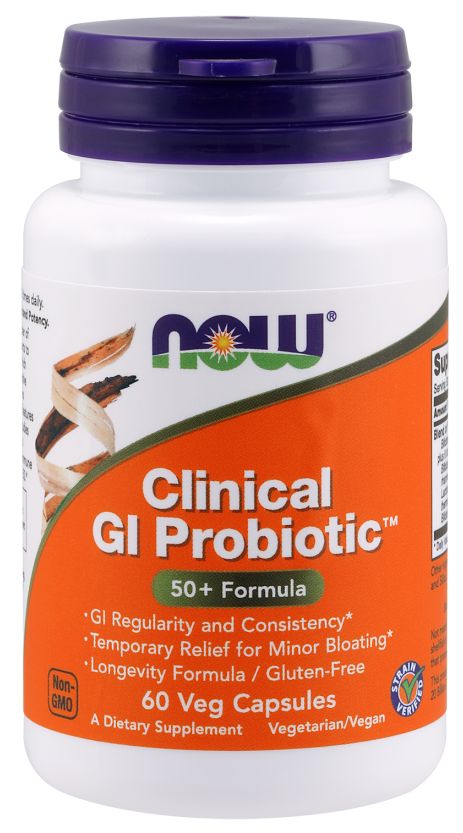 NOW Clinical GI Probiotic 60 veg capsules 