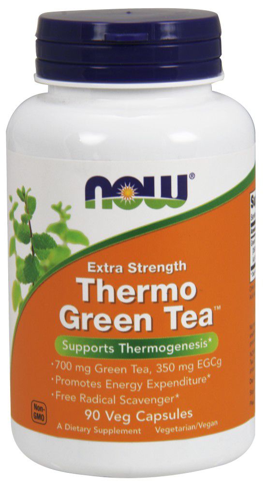 NOW Thermo Green Tea, Extra Strength 90 veg capsules 
