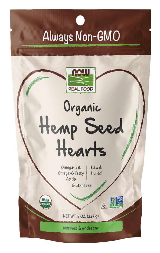 NOW Hemp Seed Hearts, Organic 8 oz. 