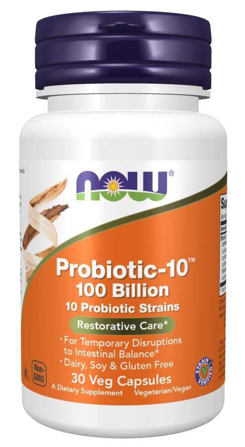NOW Probiotic-10, 100 Billion 30 veg capsules 