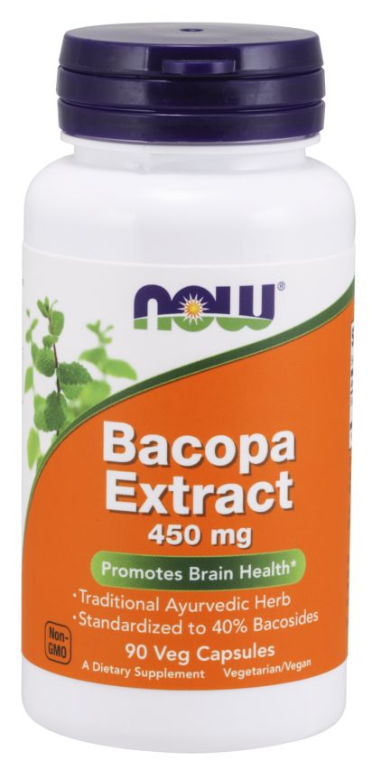 NOW Bacopa Extract 90 veg capsules 