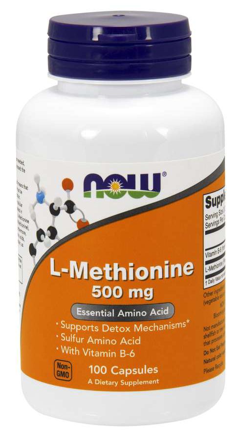 NOW L-Methionine 100 Capsules 