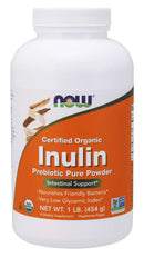NOW Inulin Prebiotic Pure Powder, Organic