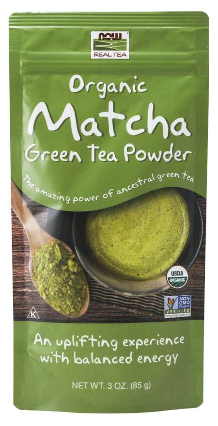 NOW Matcha Green Tea Powder, Organic 3 oz 