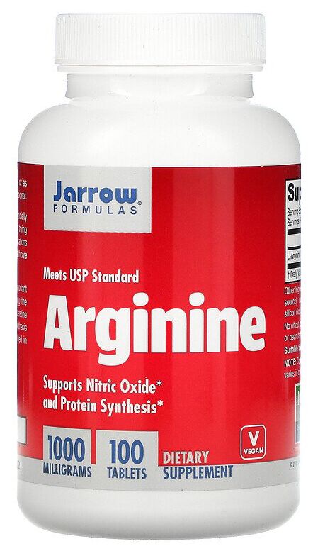 Jarrow Formulas Arginine 1000 100 tablets 
