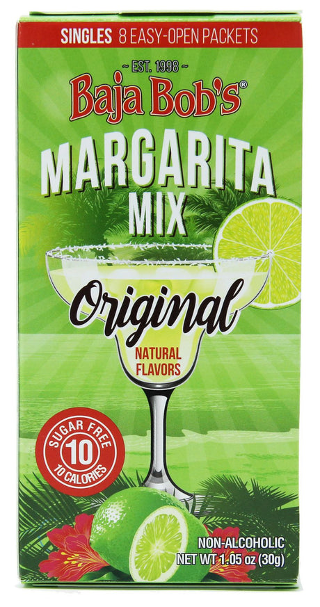 Margarita Baja Bob's originales sans sucre, unidoses - Un paquet (8 sachets)
