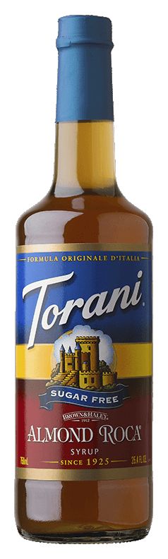 Torani Sugar Free Syrup - Almond Roca / 750 ml (25.4 oz)