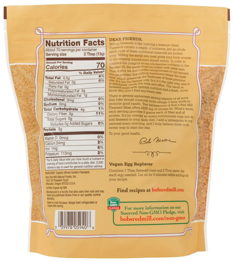 Bob's Red Mill Flaxseed Meal, Golden Organic 32 oz. 