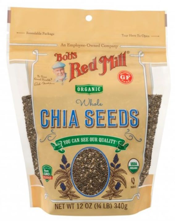 Bob's Red Mill Chia Seed, Organic, Whole 12 oz. 