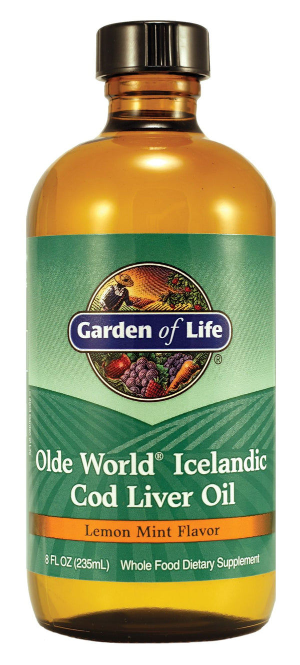 #Flavor_Olde World Icelandic Cod Liver Oil, Lemon Mint #Size_8 fl. oz.