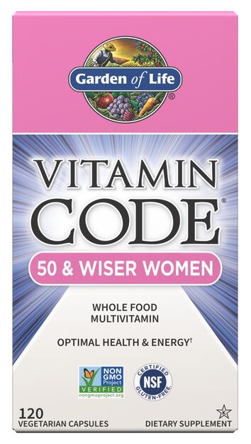 Garden of Life Vitamin Code 50 & Wiser Women Multivitamins