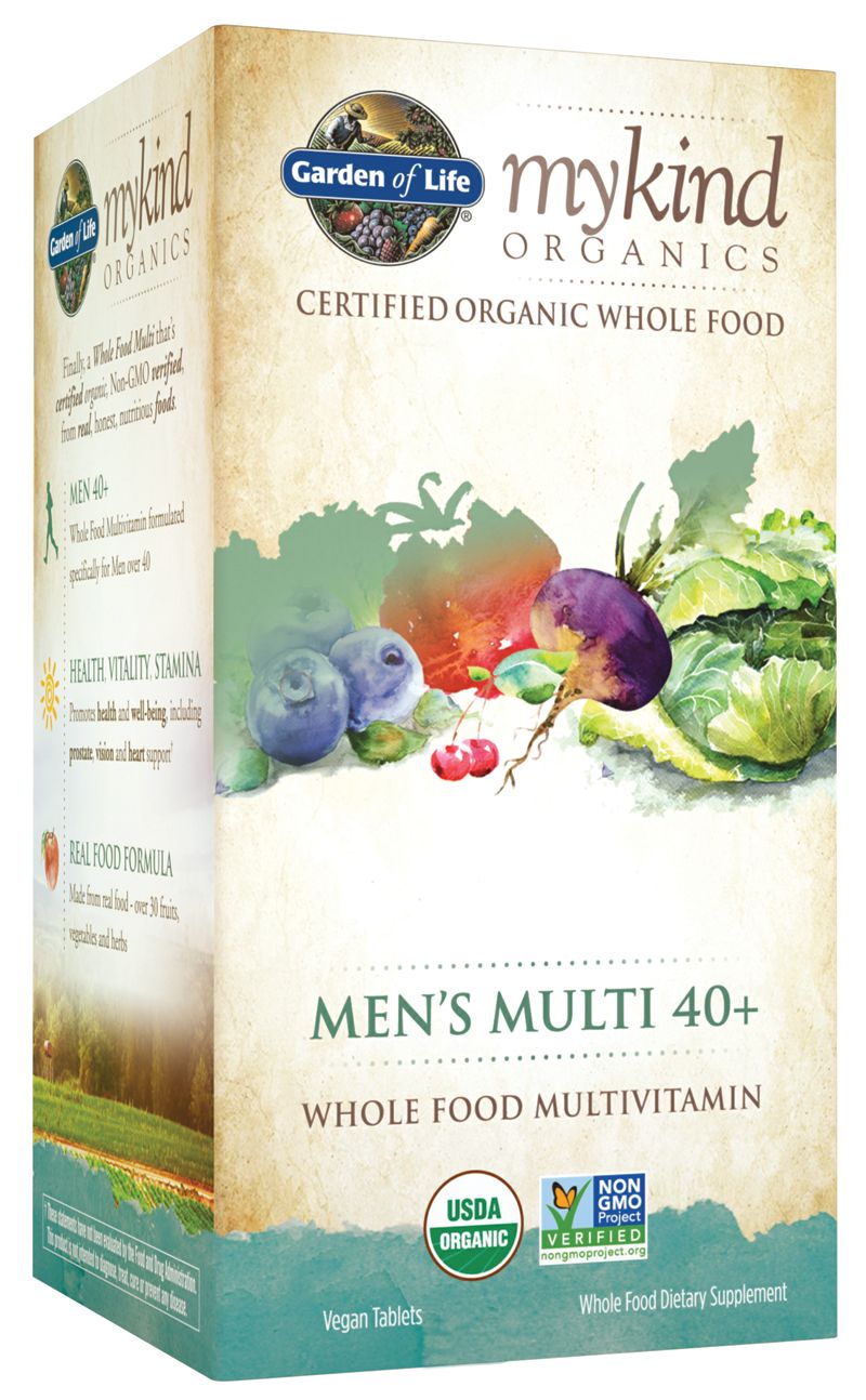 Garden of Life mykind Organics Men's Multi 40+ 120 vegan tablets 