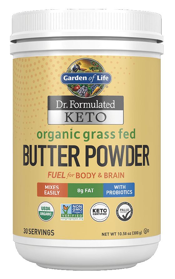 Garden of Life Dr. Formulated Keto Organic Grass Fed Butter Powder 300 grams 