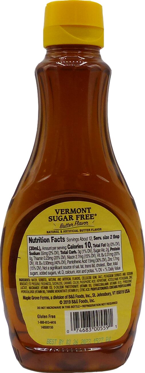 Maple Grove Farms Vermont Sugar-free Syrup
