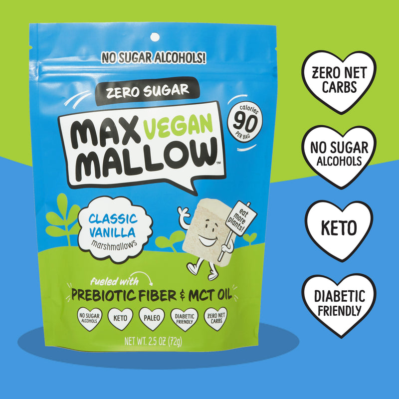 Know Brainer Foods Max Vegan Mallow Sugar Free Marshmallows 