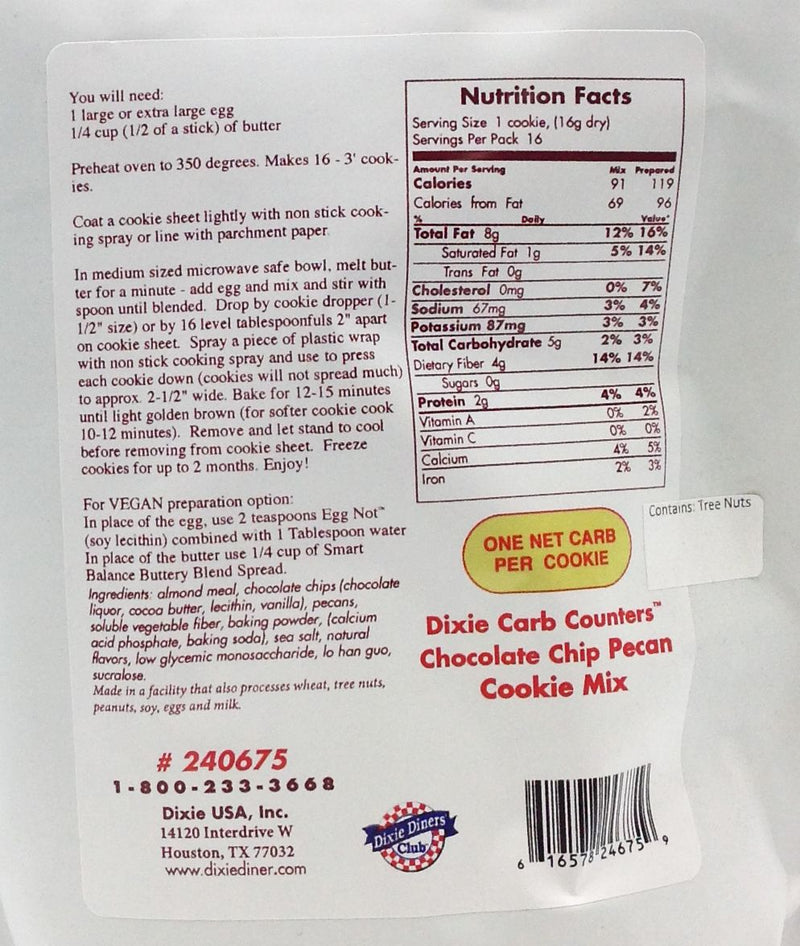 Dixie USA Carb Counters Cookie Mix