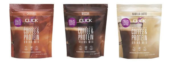 Click Coffee & Protein Powder Canister - Variety Pack 