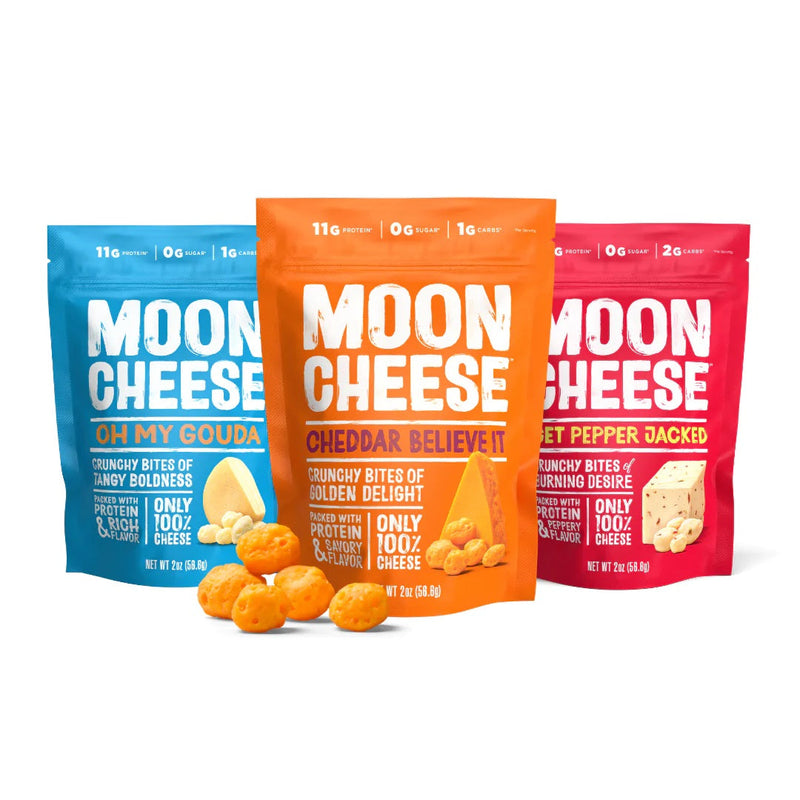 Moon Cheese (2oz.) 3-Flavor Variety Pack 