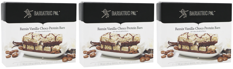 BariatricPal 15g Protein & Fiber Bars - "Remix" Vanilla Choco 
